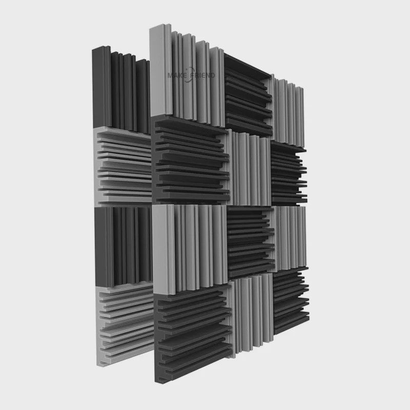 24x Akoestisch Schuim Panelen 25x25x5cm - Geluidsabsorberend & Geluidsisolatie