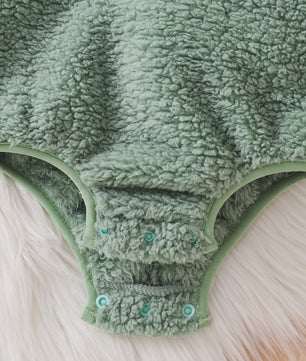 Schattige Baby Dino Overall met Capuchon - Zacht Pluche voor Halloween & Feestjes