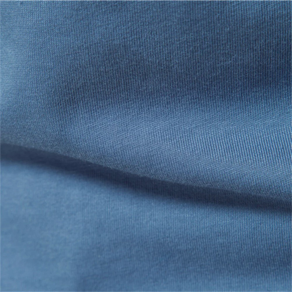 AIOPESON Heren Basic Longsleeve T-shirt - Katoen, Ronde Hals, Effen Kleur