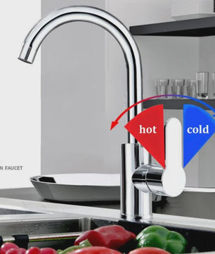 Draaibare Keukenkraan met Hete en Koude Waterfunctie - Zwenkbaar en Praktisch