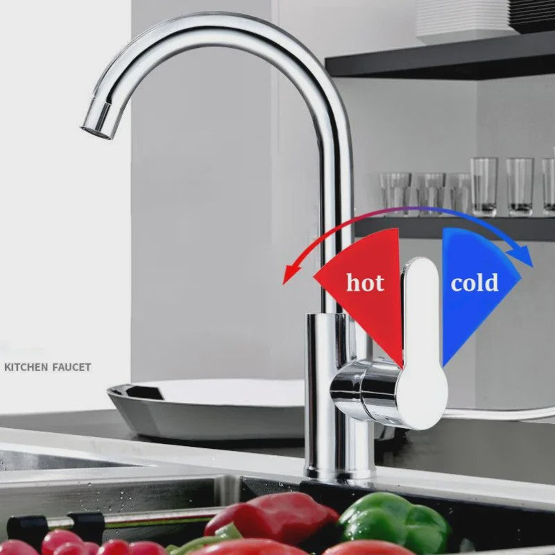 Draaibare Keukenkraan met Hete en Koude Waterfunctie - Zwenkbaar en Praktisch