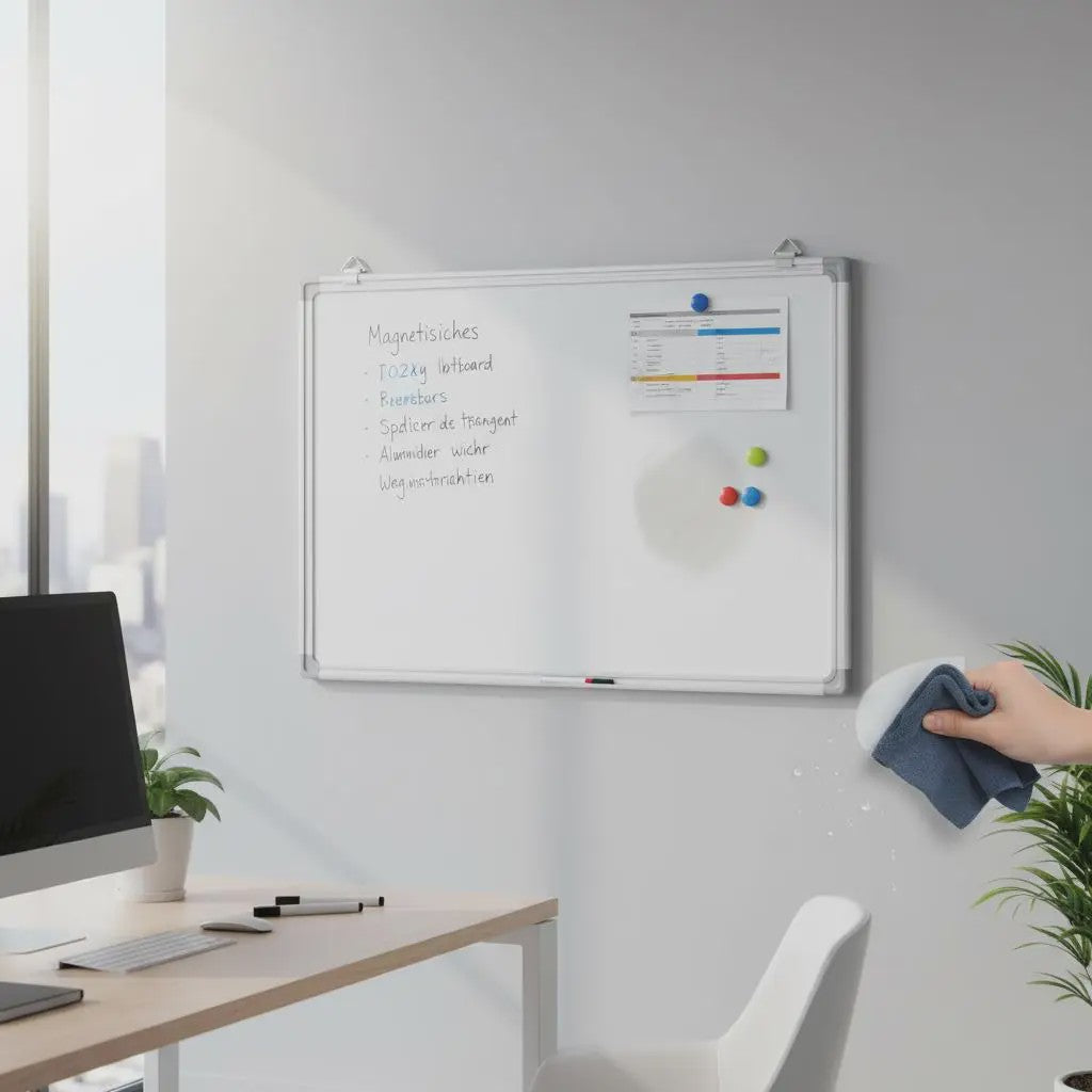 Magnetisch Whiteboard 80x60 cm met Aluminium Frame - Ideaal voor Kantoor en Thuis