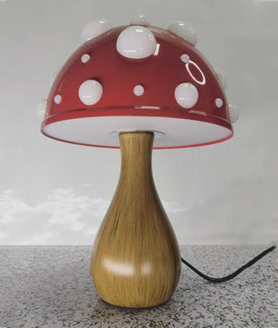 Amanita Paddenstoel Lamp met LED - Sfeervolle Decoratie voor Woonkamer & Nachtkastje