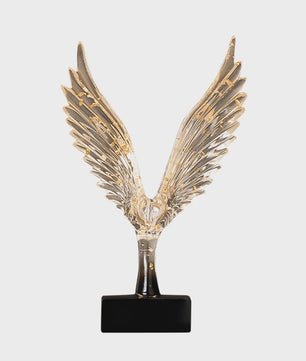 Abstracte Gouden Adelaar Sculptuur - Decoratieve Hars Beeldje voor Thuis
