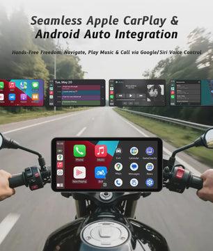 6-Inch Motorfiets Smart Display met Draadloze CarPlay & Android Auto