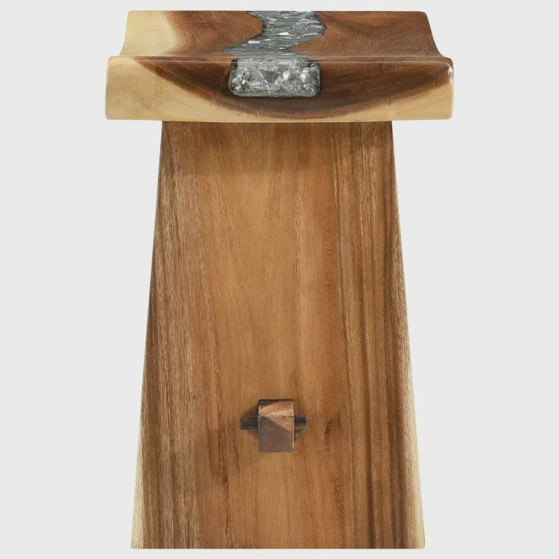 Douchekruk Massief Suar Hout - Natuurlijk Design 50 x 30 x 44 cm