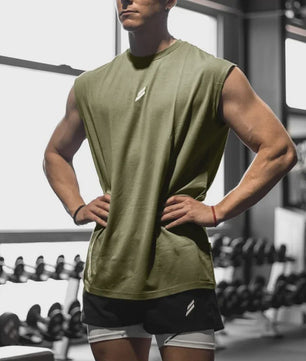 Heren Tanktop Zonder Mouwen - Sneldrogend & Ademend voor Fitness en Sport