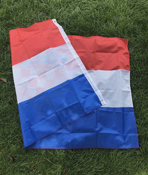 Kroatische Vlag 90x150cm - Hoge Kwaliteit Polyester voor Binnen & Buiten