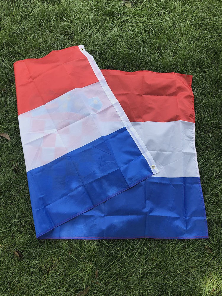 Kroatische Vlag 90x150cm - Hoge Kwaliteit Polyester voor Binnen & Buiten