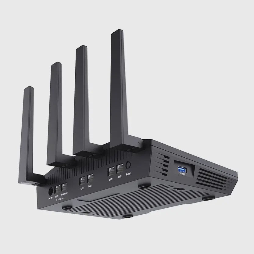 GL.iNet Flint 2 (GL-MT6000) Router: Krachtige Wi-Fi 6 AX6000 met 2.5G Ethernet en Gevorderde Beveiliging