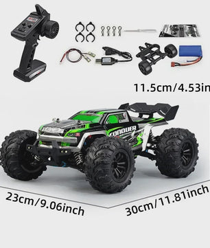 WLtoys 16102 1:16 RC Monster Truck - 50KM/H High Speed 4WD Off-Road Auto met LED