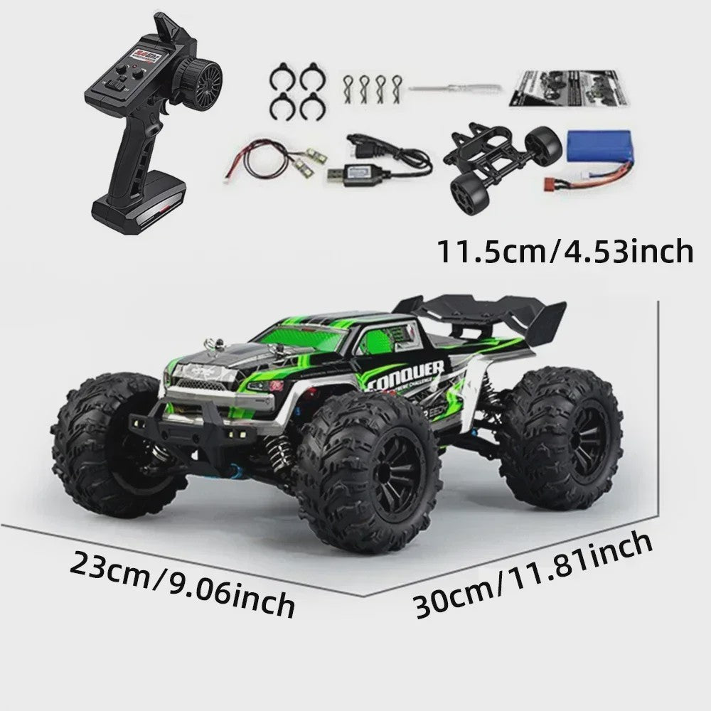 WLtoys 16102 1:16 RC Monster Truck - 50KM/H High Speed 4WD Off-Road Auto met LED