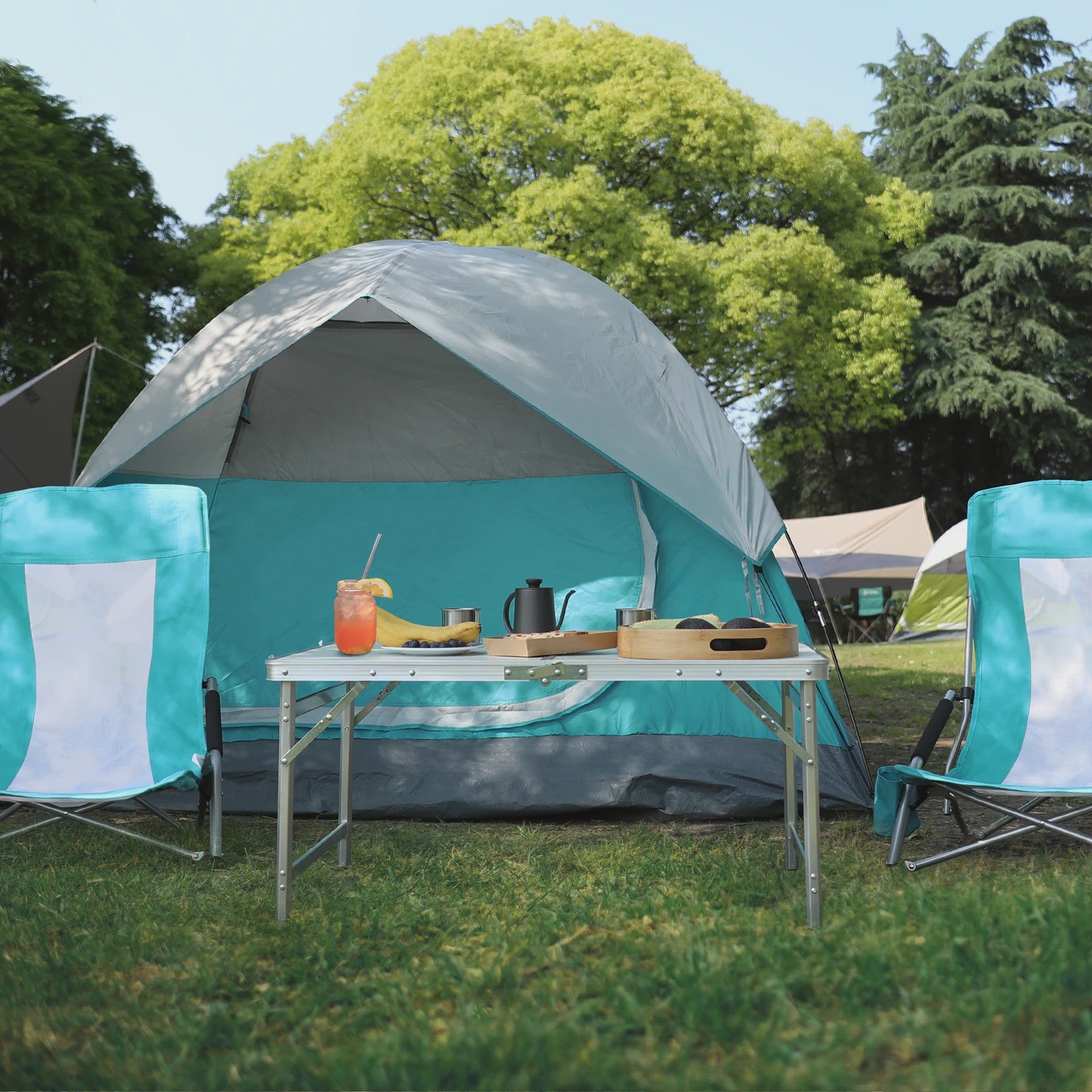 Opvouwbare Aluminium Tafel - Verstelbare Hoogte voor Camping, Tuin & Picknick