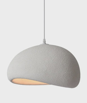 Japandi Wabi Sabi Hanglamp Wit - Stijlvolle Plafondlamp voor Woonkamer & Slaapkamer (30/50cm)