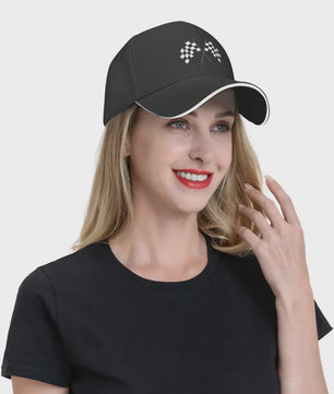 Baseball Cap Heren - F1 Formule 1 Race Vlag Design - Verstelbaar & Stijlvol