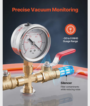 Vacuümkamer met 3.5 CFM Vacuümpomp - 3 of 5 Gallon - Voor Harsontgassing & Houtstabilisatie
