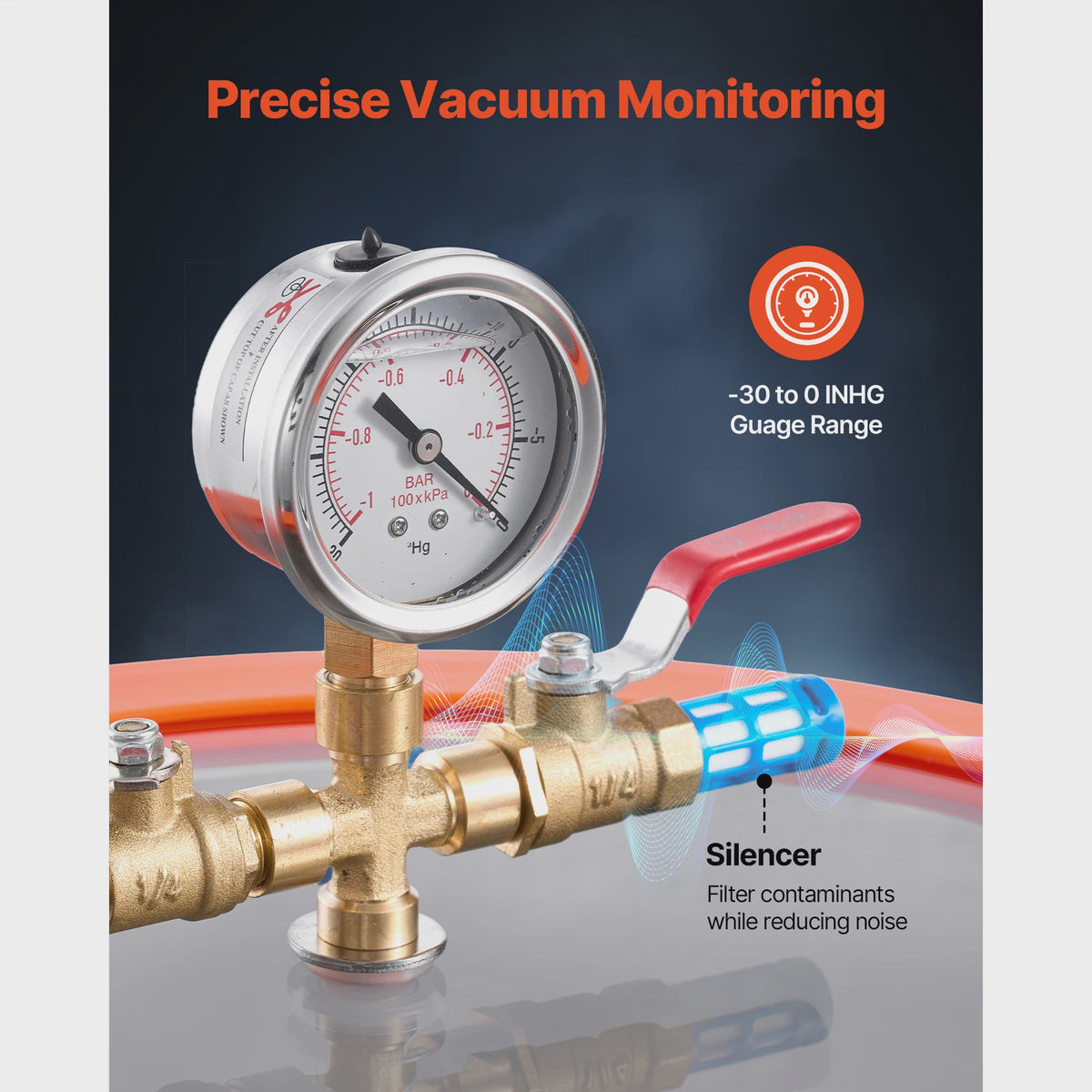 Vacuümkamer met 3.5 CFM Vacuümpomp - 3 of 5 Gallon - Voor Harsontgassing & Houtstabilisatie