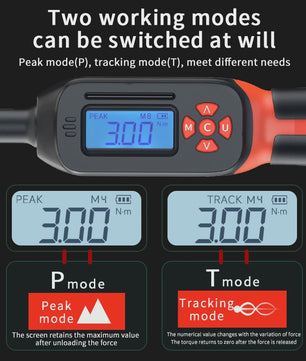 Digitale Momentsleutel MOVECRAB 1-340 Nm met LED/Zoemer Alarm & Hoge Precisie