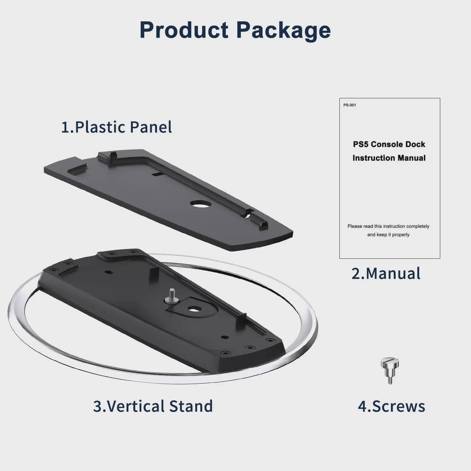 Verticale Standaard voor PS5, PS5 Pro & PS5 Slim - Zwart, Ruimtebesparend & Stabiel