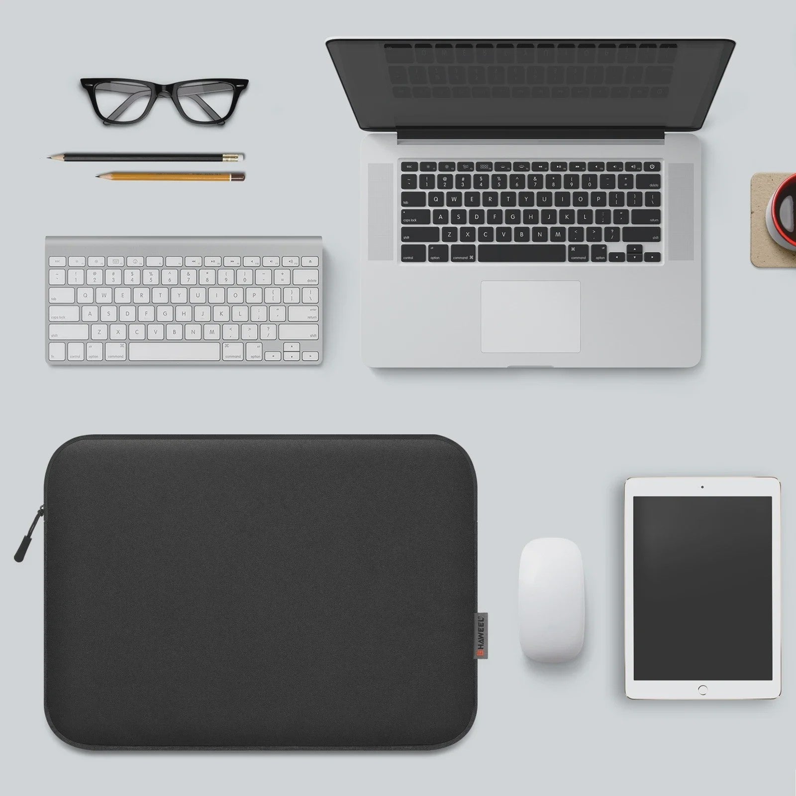 Schokbestendige Laptoptas Sleeve met Handvat - Bescherming voor 12.5 t/m 16.7 Inch Laptops