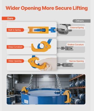 Professionele Vatlifter Ketting Sling G80 - 1000kg Hefcapaciteit met Veiligheidshaak