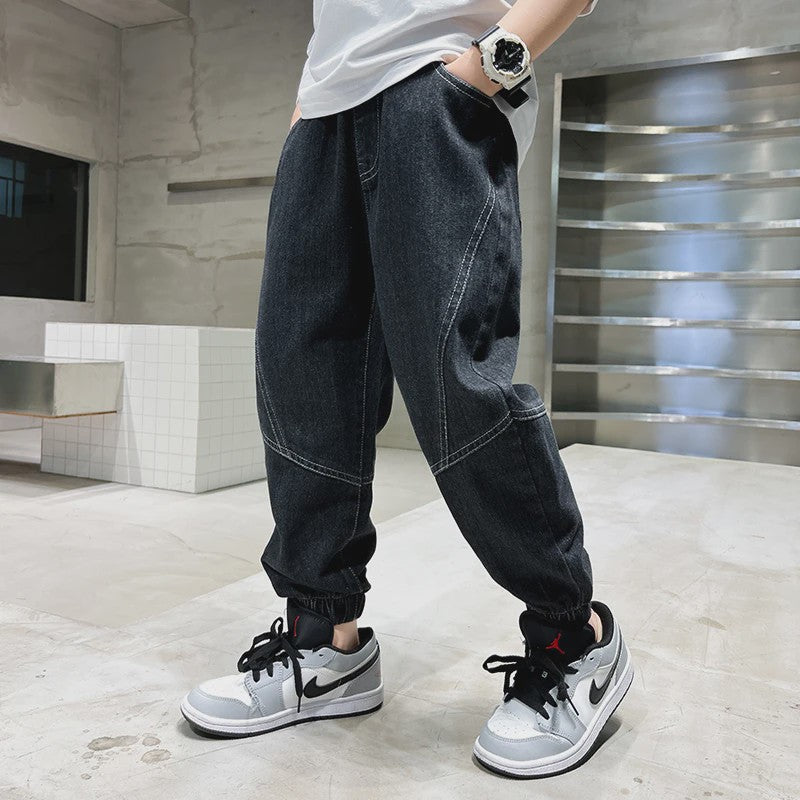 Stoere Baggy Jeans voor Jongens - Comfortabele Kinder Broek voor Zomer & Casual