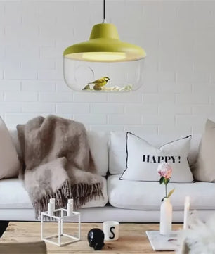 Moderne Glazen LED Hanglamp met Decoratieve Elementen - Sfeervolle Verlichting voor Woonkamer & Kinderkamer