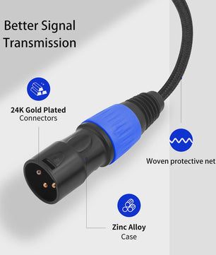 USB-C naar XLR Kabel - Hoogwaardige Audio-overdracht voor Versterkers, Speakers en Mixers