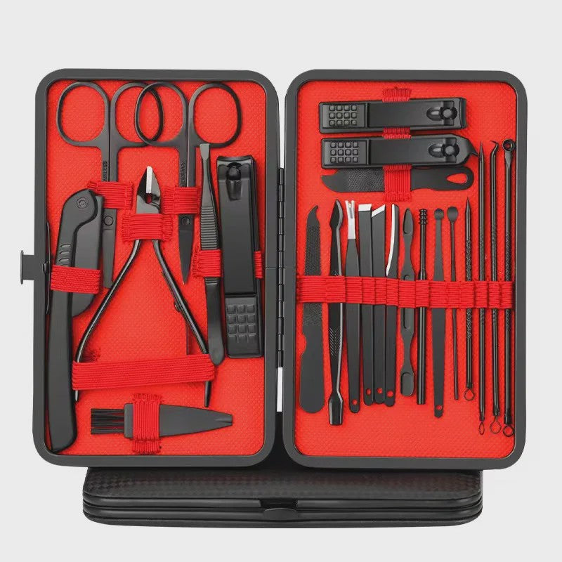 Professionele Manicure & Pedicure Set - 25 Delig - Roestvrij Staal