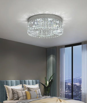 Luxe Kristallen Plafondlamp Goud - Moderne LED Verlichting voor Woonkamer (Ø 40/50cm)