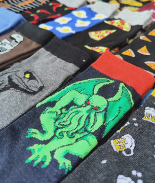 Grappige Herensokken met Unieke Prints: Alien, Food, Burger, Pizza & Meer - Katoen