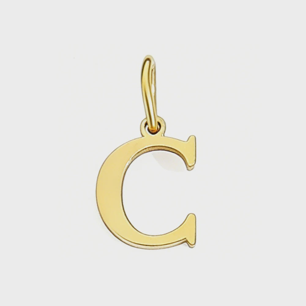 Gouden Initiaal Bedel - Roestvrij Staal - DIY Ketting Bedeltje A-Z