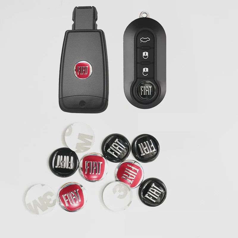 Fiat & Abarth Auto Sleutel Stickers - Emblemen voor Fiat 500, Punto, Panda en meer