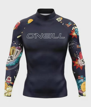 Heren Rashguard Lange Mouw - UV Bescherming Zomer T-shirt voor Surfen, Duiken & Strand