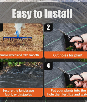 Heavy-Duty Weed Control Fabric - Duurzaam Landscaping Geotextiel