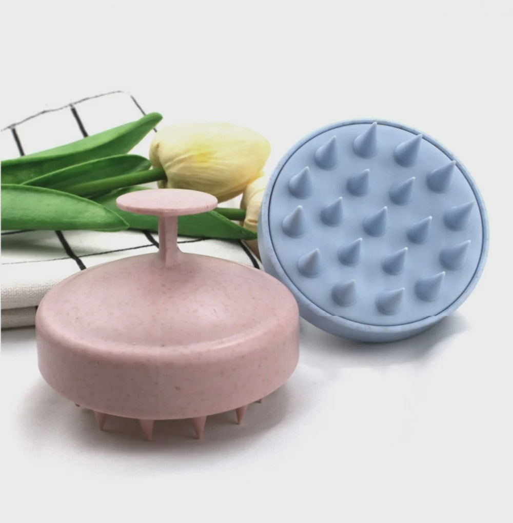 Zachte Siliconen Hoofdhuid Massager Borstel - Voor Grondige Reiniging en Ontspanning