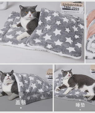 Zachte Flanellen Deken voor Honden en Katten - Warm en Comfortabel