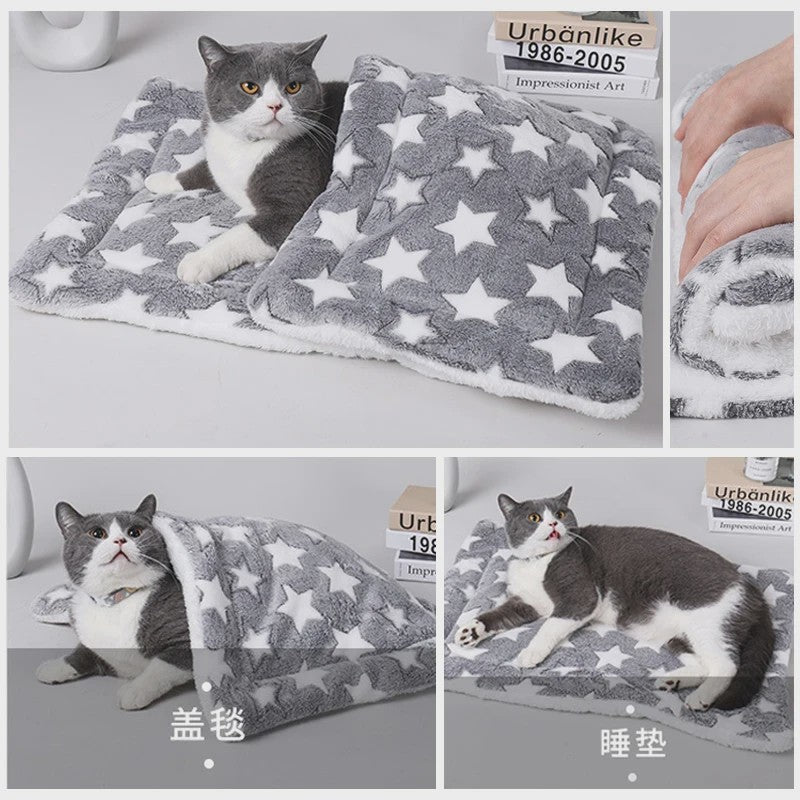 Zachte Flanellen Deken voor Honden en Katten - Warm en Comfortabel