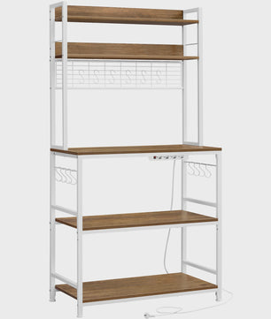 Keukenrek met Stopcontacten, Haken & Magnetronplateau - Industrieel Design