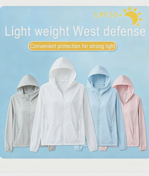 Dames UV Bescherming Jas met Capuchon - Ultralicht & Sneldrogend Windjack