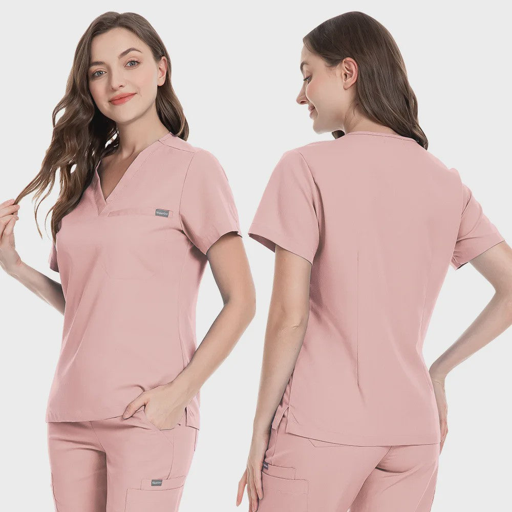 3-delige Unisex Medische Scrub Set: Jas, Top & Broek voor Zorgprofessionals