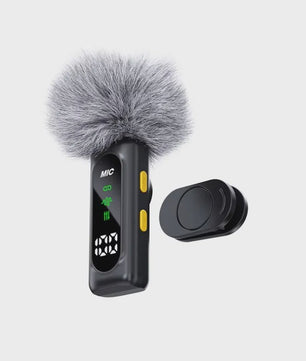 Draadloze Lavalier Microfoon Set - Mini Microfoon voor iPhone & Android - 4 Mic Opnames