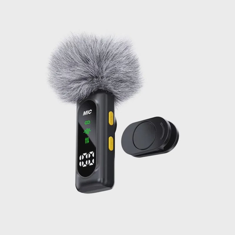 Draadloze Lavalier Microfoon Set - Mini Microfoon voor iPhone & Android - 4 Mic Opnames