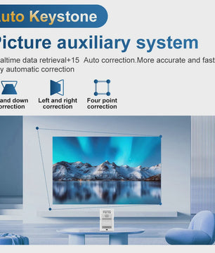 PANDA PF03 Mini Projector: Full HD, Android 9.0, Wifi6, 200 ANSI Lumen, 4K Ondersteuning