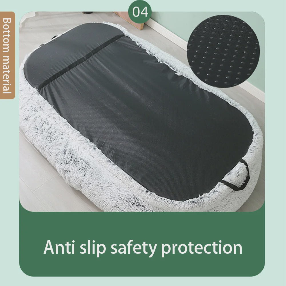 Extra Large Dubbel Gebruiks Bed voor Mensen & Honden - Warm, Comfortabel & Wasbaar