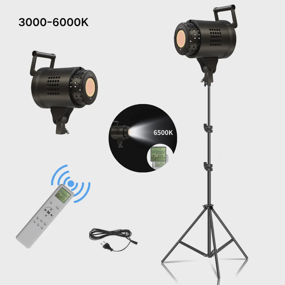 135W Bowens LED Studio Lamp met 90cm Honeycomb Softbox & Statief