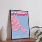 Japanse Koi Vis & Okinawa Vintage Poster - Japandi Wanddecoratie
