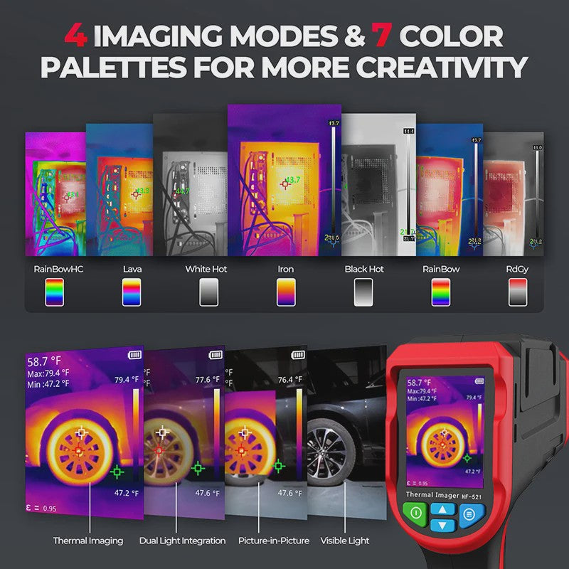 NOYAFA NF-521 Infrarood Thermische Camera | -20~400°C | Vloerverwarming Detector