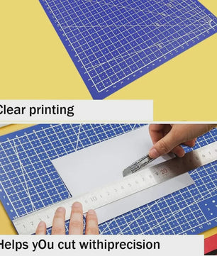 PVC Snijmat A3/A4/A5 - Beschermende Werkbank Onderlegger voor Handwerk, Naaien & Precisiewerk