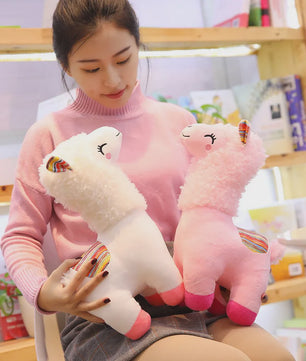Schattige Alpaca Lama Pluche Knuffel - 25cm Zacht Speelgoed voor Kinderen en Decoratie